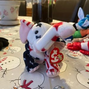 Righty Star Spangled Banner Elephant— beanie baby